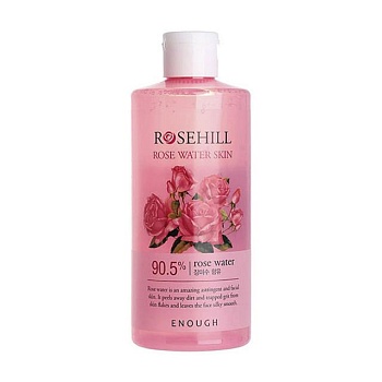 foto тонер для обличчя enough rosehill-rose water skin з гідролатом троянди, 300 мл