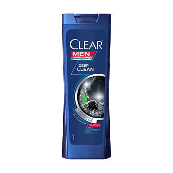 фото чоловічий шампунь для волосся clear anti-dandruff men deep clean глибоке очищення, проти лупи, 400 мл