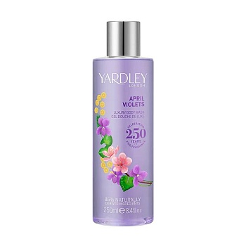 фото парфумований гель для душу yardley april violets luxury body wash жіночий, 250 мл