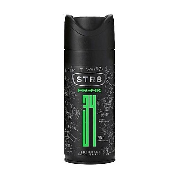 фото парфумований дезодорант-спрей str8 fr34k deodorant body spray чоловічий, 150 мл