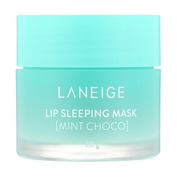 foto нічна відновлювальна маска для губ laneige lip sleeping mask mint choco, 20 г