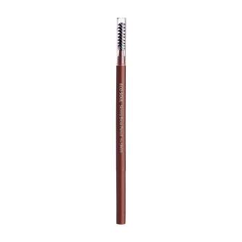 фото олівець для брів the saem eco soul skinny brow pencil 01 natural brown, 0.8 г