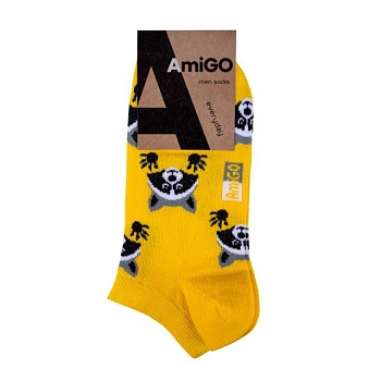фото шкарпетки чоловічі amigo короткі, єнот, розмір 25