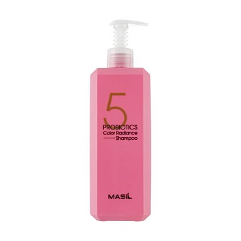 foto шампунь masil 5 probiotics color radiance shampoo для захисту кольору волосся, з пробіотиками, 500 мл