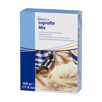 фото харчовий продукт для спеціальних медичних цілей nutricia loprofin mix універсальна суміш для випічки, з низьким вмістом білка, 500 г
