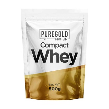 фото дієтична добавка протеїн в порошку pure gold protein compact whey vanilla milkshake, 500 г