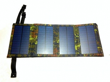 foto солнечная батарея diamond-ua раскладная в водонепроницаемом чехле маскировочный зеленый цвет