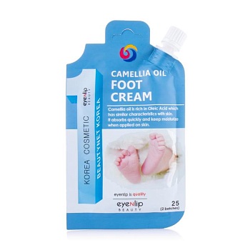 foto крем для ніг eyenlip camellia oil foot cream з маслом камелії, 25 г