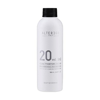 фото крем-окислювач для фарбування волосся alter ego coactivator cream 20 vol 6%, 150 мл