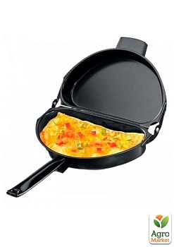 фото подвійна сковорода-омлетниця з антипригарним покриттям folding omelette pan