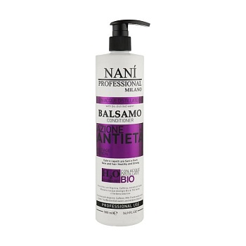foto бальзам-кондиціонер для волоссяся nani professional milano antiage action відновлення, 500 мл