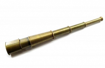 foto подзорная труба super hit бронза антик (47х5,5х5,5 см) 32262