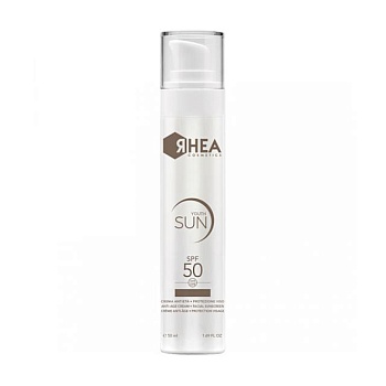 фото антивіковий сонцезахисний крем для обличчя rhea cosmetics youthsun anti-age cream facial sunscreen, spf 50, 50 мл