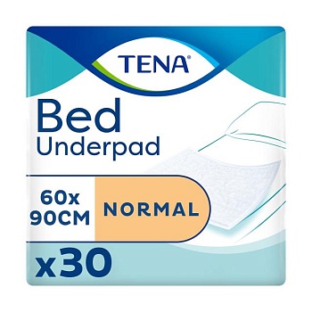 foto урологічні сечопоглинальні пелюшки tena bed normal 60*90, 30 шт