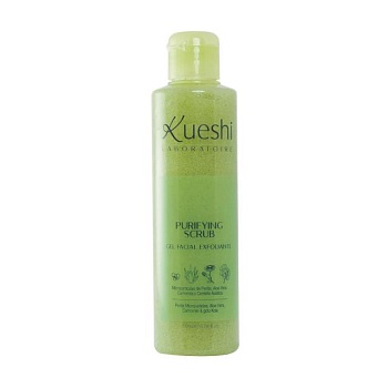 фото гель-скраб для обличчя kueshi purifiying scrub gel exfoliante facial, 200 мл