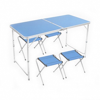 foto стол для пикника со стульями mhz folding table 7200, синий