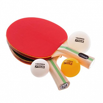foto набор для настольного тенниса 2 ракетки, 3 мяча stiga technique