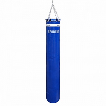 foto кикбоксерский боксерский мешок sportko высота 180см диаметр 30см вес 50кг c цепями синий