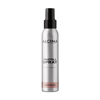 фото тонувальний спрей для світлого волосся alcina pastell spray sandy brown, 100 мл