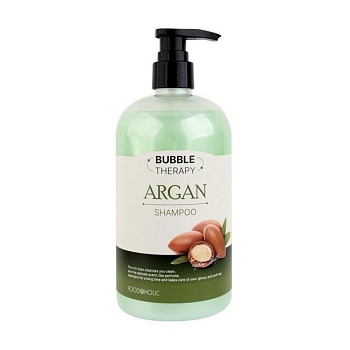 фото шампунь для волосся food a holic bubble therapy argan shampoo, 500 мл