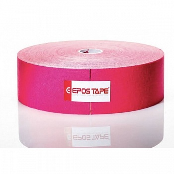 foto кинезио тейп epos tape 31,5м, розовый из хлопка, гипоаллергенный акриловый (кт-11)