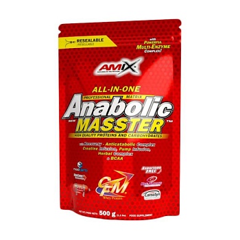 фото дієтична добавка в порошку amix nutrition anabolic masster ваніль, 500 г
