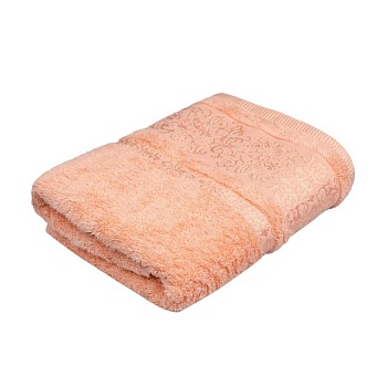 фото махровий рушник для ванної home line bamboo помаранчевий, 50*90 см, 1 шт (127247)