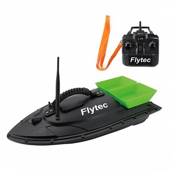 foto кораблик для прикормки рыбы flytec hq2011 на радиоуправлении, зеленая кормушка (100646)