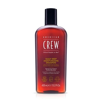 foto чоловічий шампунь для глибокого зволоження american crew daily deep moisturizing shampoo для нормального та сухого волосся, 450 мл