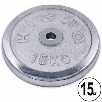 foto блины (диски) хромированные d-30мм highq sport та-1455 15кг (mr10314)