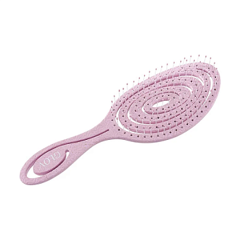 фото гребінець для волосся glov biobased brush біорозкладний, бузковий, 1 шт
