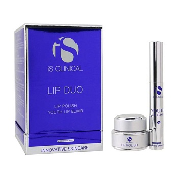 фото набір для догляду за губами is clinical lip duo (скраб для губ lip polish, 15 г + еліксир для губ youth lip elixir, 3.5 г)