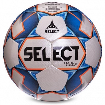 foto мяч футзальный профессиональный селект для мини-футбола 4 размер select futsal mimas ims белый-синий (z-mimas)