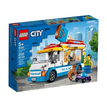 фото конструктор lego city фургон із морозивом, 200 деталей, від 5 років (60253)