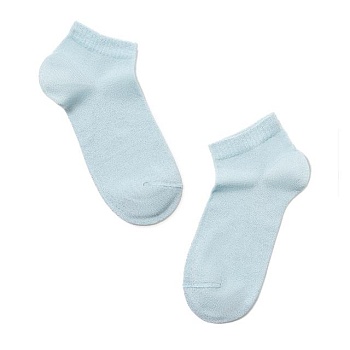 foto шкарпетки жіночі conte elegant active (короткі, люрекс) віскозні 17с-57сп світло-блакитний р.23