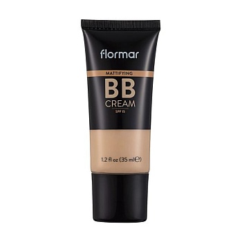 фото матувальний bb-крем для обличчя flormar mattifying bb cream, spf 25, 002 fair/light, 35 мл