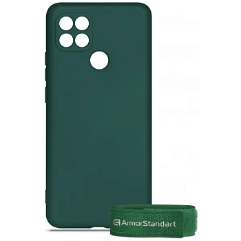foto чохол для смартфону armorstandart icon case for oppo a15/15s pine green + органайзер cactus (arm58772)