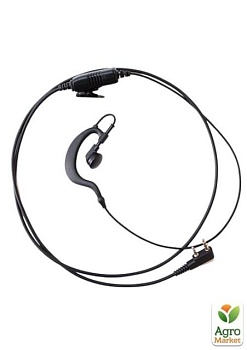 фото гарнітура прихованого носіння mirkit k10205 earpiece, однопровідна для рацій baofeng/kenwood з роз'ємом 2-pin (6134)