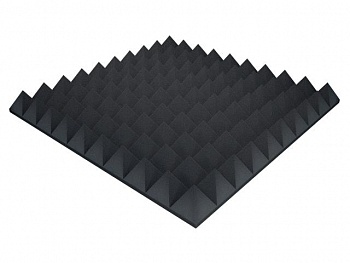 foto акустический поролон ecosound пирамида xl 100 100х100 см черный графит