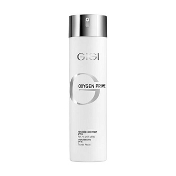 foto зволожувальний крем gigi oxygen prime advanced moisturizer spf 15 для всіх типів шкіри обличчя, 50 мл