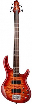 foto бас-гитара cort action dlx v plus cherry red sunburst (action dlx v plus crs)