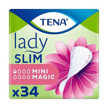 фото прокладки урологічні жіночі tena lady slim mini magic, 34 шт