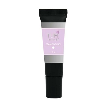 foto стемпінг-гель tufi profi premium stamping gel 001 білий, 8 г