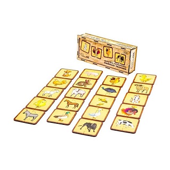 фото дерев'яна головоломка puzzleok свійські тварини, 40 деталей, від 3 років (puz-37351)