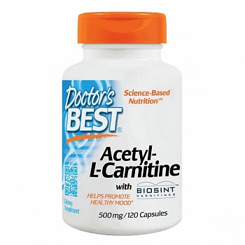 foto ацетил л-карнитин doctor's best acetyl-l-carnitine 120 капсул