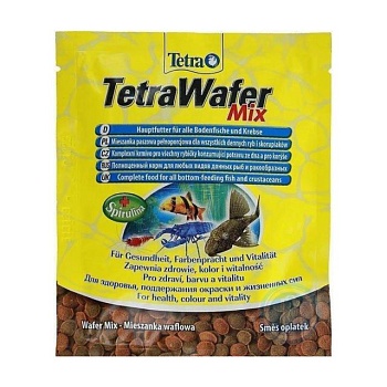 фото корм для акваріумних донних риб tetra wafer mix, 15 г