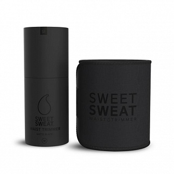 foto пояс триммер для похудения sport research sweet sweat limited edition matte black m (талия до 97 см)