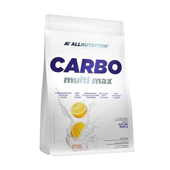 фото дієтична добавка гейнер в порошку allnutrition carbo multi max апельсин, 3 кг