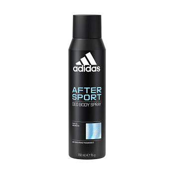 фото дезодорант-спрей adidas after sport deo body spray чоловічий, 150 мл