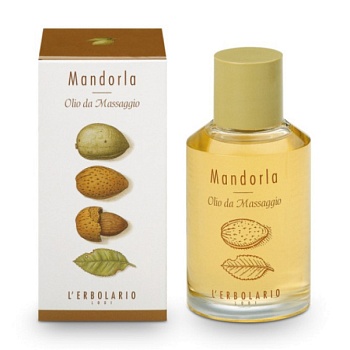foto олія масажна l'erbolario almond massage oil мигдаль, 125 мл
